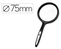 Lupa q-connect cristal bifocal 75 mm mango curvo