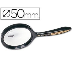 Lupa q-connect cristal bifocal 50 mm mango curvo