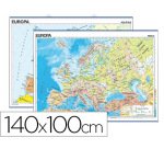 Mapa mural europa fisico/politico 140x100 cm