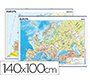 Mapa mural europa fisico/politico 140x100 cm