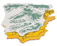 Plantilla liderpapel mapa españa plastico 22x18 cm bolsa de 3 unidades