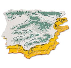 Plantilla liderpapel mapa españa plastico 22x18 cm bolsa de 3 unidades