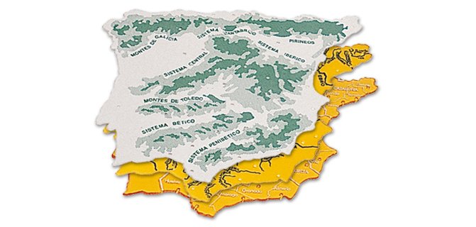 Plantilla liderpapel mapa españa plastico 22x18 cm bolsa de 3 unidades