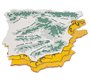 Plantilla liderpapel mapa españa plastico 22x18 cm bolsa de 3 unidades
