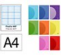 Libreta liderpapel 360 tapa de plastico a4 48 hojas 90gr rayado nº46 colores surtidos