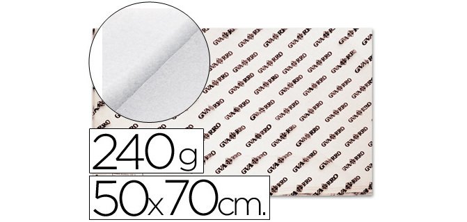 Papel acuarela 50x70 cm 240 gr grano grueso