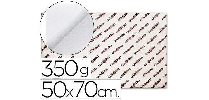 Papel acuarela 50x70 cm 350 gr grano grueso