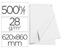Papel manila blanco 62x86 cm paquete de 500 hojas