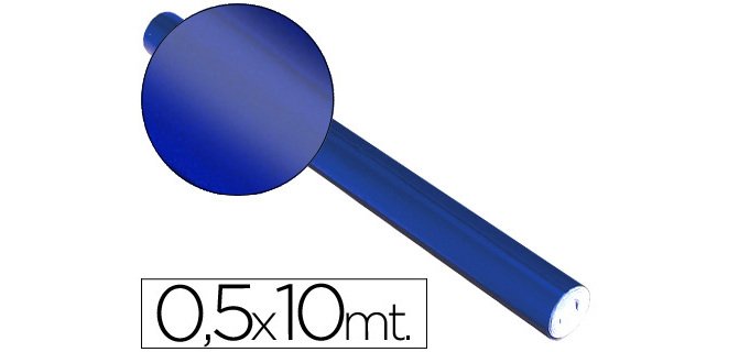 Papel metalizado en rollo continuo de 0,5 x 10 m