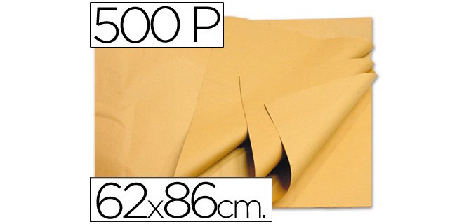 Papel manila crema 62x86 cm paquete de 500 hojas