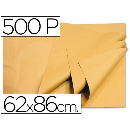Papel manila crema 62x86 cm paquete de 500 hojas