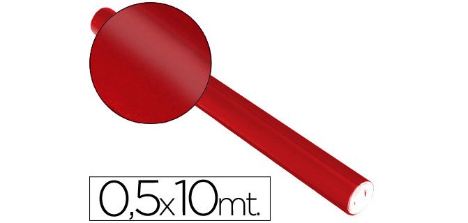 Papel metalizado en rollo continuo de 0,5 x 10 m
