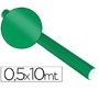 Papel metalizado verde rollo continuo 