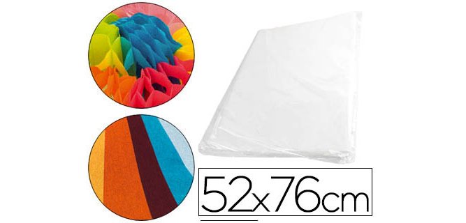 Papel seda 52x76 cm 18 gr blanco - 500 hojas