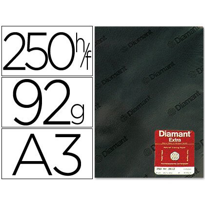 Papel vegetal diamant din a3 92 gr hoja