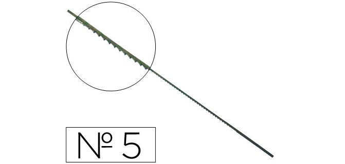 Pelos de segueta madera nº5 caja de 144 unidades