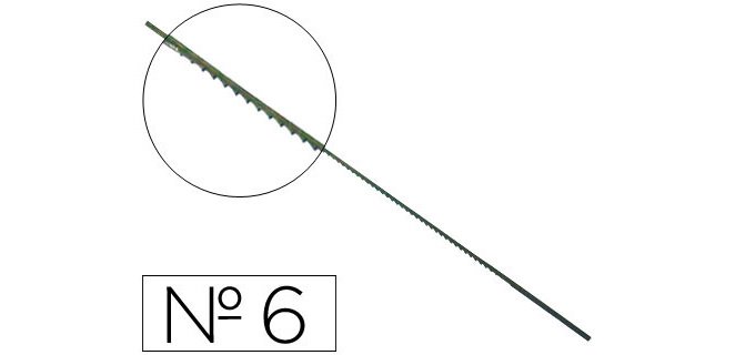 Pelos de segueta madera nº6 caja de 144 unidades