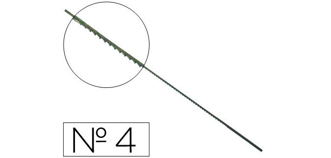 Pelos de segueta madera nº4 caja de 144 unidades