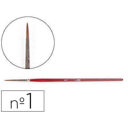 Pinceles acuarela liderpapel nº1 virola cromada pelo engomado