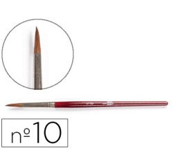 Pinceles acuarela liderpapel nº 10 virola cromada pelo engomado