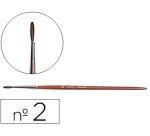 Pinceles acuarela liderpapel nº2 virola cromada pelo engomado