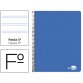 Cuaderno espiral liderpapel folio write tapa blanda 80h 60gr pauta 2,5 mm con margen color azul