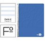 Cuaderno espiral liderpapel folio write tapa blanda 80h 60gr pauta 2,5 mm con margen color azul
