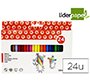 Lapices cera liderpapel caja de 24 unidades colores surtidos