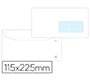 Sobre liderpapel blanco 115x225 mm ventana derecha trapezodial engomada papel offset 80gr caja de 500 unidades