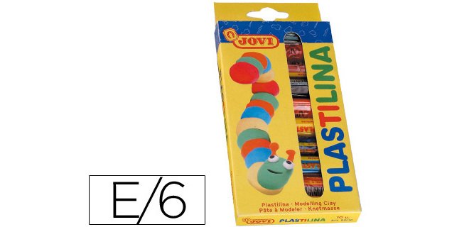 Plastilina Jovi -estuche de 10 barras
