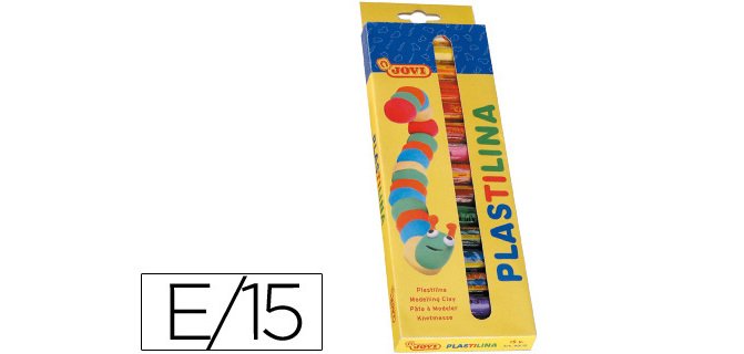 Plastilina Jovi -estuche de 15 barras