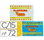 Plastilina Jovi 72 surtida -tamaño grande -caja de 15 unidades