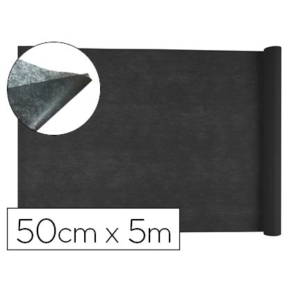 Tejido sin tejer liderpapel terileno 25 g/m2 rollo de 5 m negro