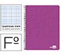 Cuaderno espiral liderpapel folio write tapa blanda 80h 60gr cuadro 4mm con margen color rosa