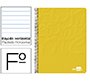 Cuaderno espiral liderpapel folio write tapa blanda 80h 60gr horizontal con margen color amarillo