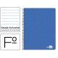 Cuaderno espiral liderpapel folio write tapa blanda 80h 60gr horizontal con margen color azul