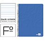 Cuaderno espiral liderpapel folio write tapa blanda 80h 60gr horizontal con margen color azul