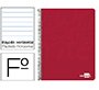 Cuaderno espiral liderpapel folio write tapa blanda 80h 60gr horizontal con margen color rojo