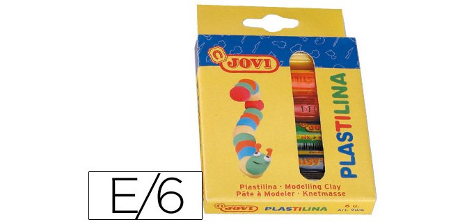 Plastilina Jovi -estuche de 6 unidades