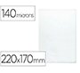 Funda portacarnet q-connect cuarto 140 micras pvc transparente 220x170mm