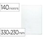 Funda portadocumento q-connect folio 140 micras pvc transparente 230x330mm