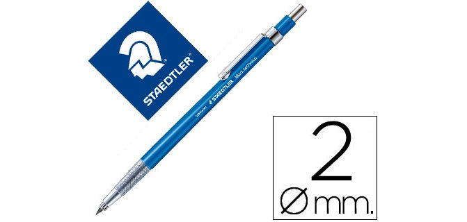 Portaminas staedtler mars technico 2 mm con clips y afilaminas