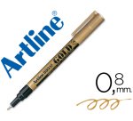 Rotulador artline marcador permanente tinta metalica ek-999 oro punta redonda 0.8 mm