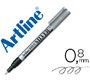 Rotulador artline marcador permanente tinta metalica ek-999 plata punta redonda 0.8 mm