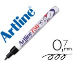 Rotulador artline marcador permanente lavable para textil ek-750 negro punta redonda 0,7 mm