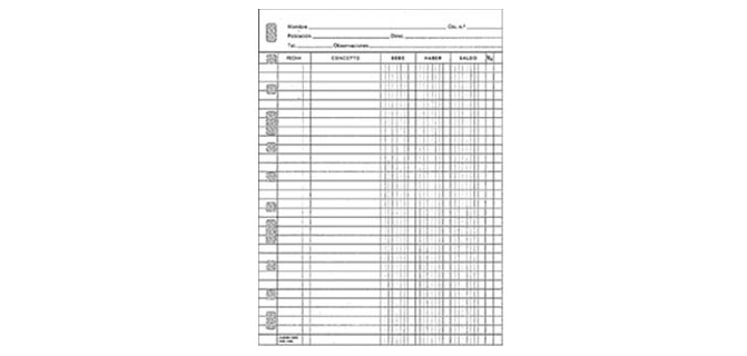 Recambio multifin 3002 cuarto natural cuentas corrientes 50 hojas 155x215 mm