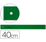Regla faber castell 40 cm plastico verde