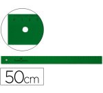 Regla faber castell 50 cm plastico verde