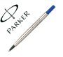Recambio rotulador roller parker 0,8 mm azul