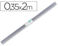 Rollo plástico forralibros 0,35x2 mt Liderpapel